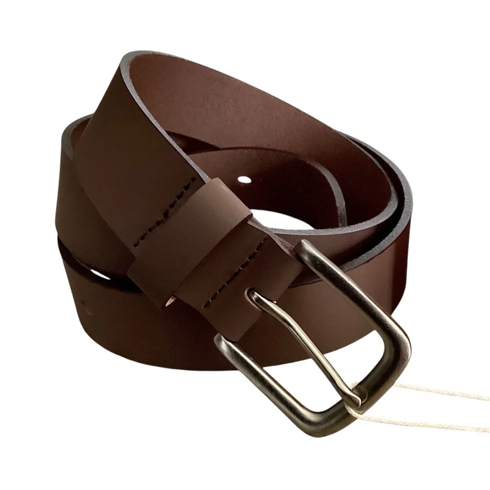 Men's Brown Leather Belt Vatan Handmade New with Tags in Box Size 40 Nice Gift